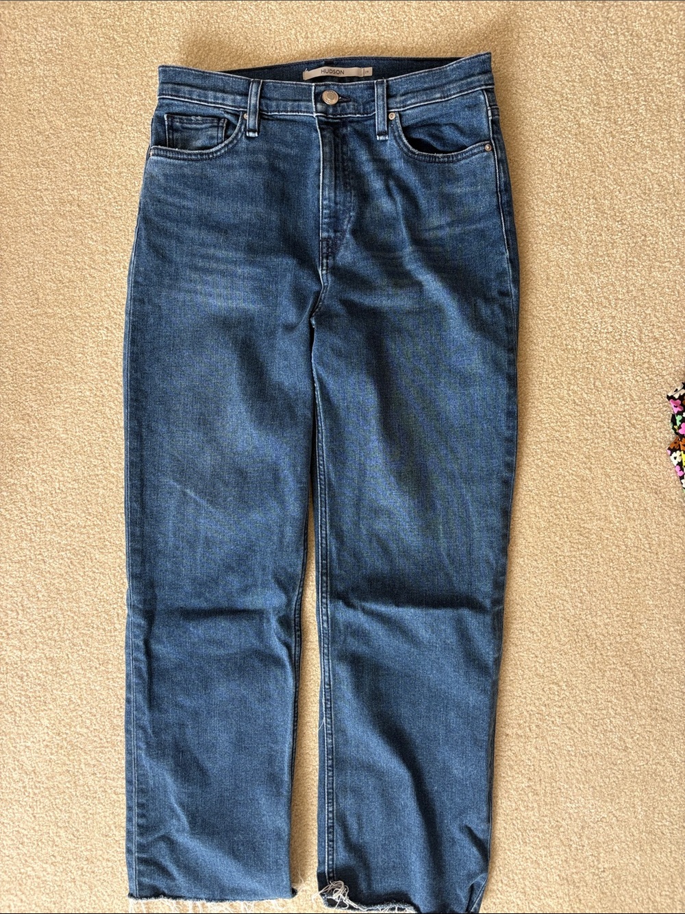 Hudson Jeans Remi Deep Dive Women's Straight-Leg Jeans in Dark Blue Denim
